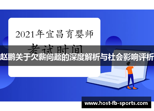 赵鹏关于欠薪问题的深度解析与社会影响评析